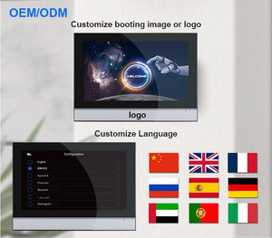 Videoportero IP 10 Monitor táctil Videoportero Sistema de intercomunicación para 3 unidades Apartamento Tuya Wifi Doorphone