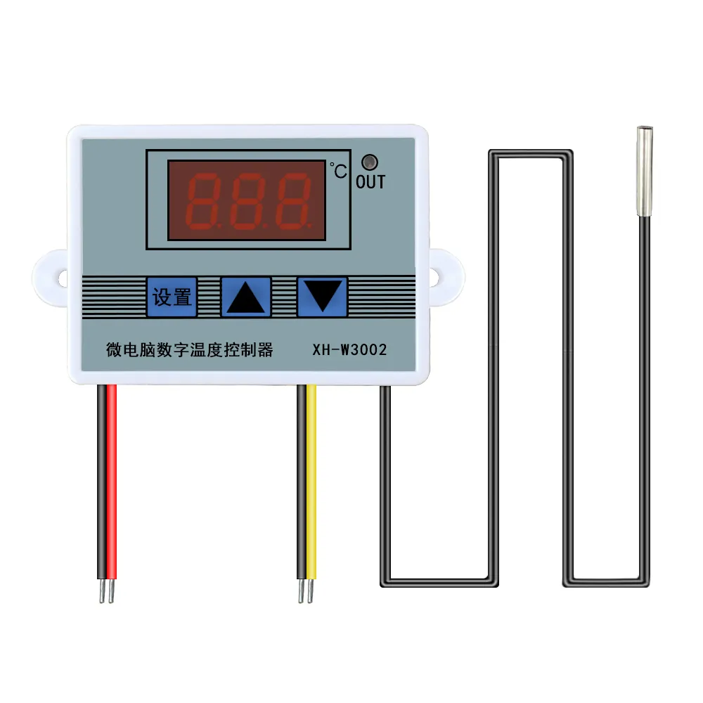 Termostato Digital Led, controlador de temperatura, interruptor de Control, medidor, W3002, CA de 110V-220V, CC de 24V, CC de 12V, XH-W3002