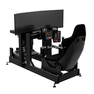 Simucupe Formula Sim Racing Cockpits Soporte de asiento Teclado Freno de mano Conducción Simulador de juegos
