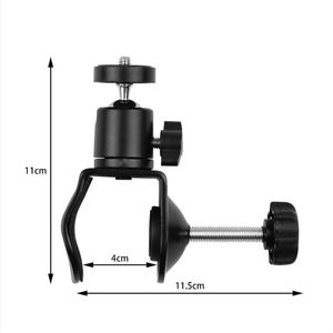 Evrensel masa danışma kelepçe dağı ile 1/4 'kamera kamera Dslr için vida ucu çok dağı halka ışık standı danışma dağı - Product Image 2