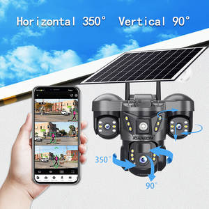 Joareon จอ V380PRO ระบบรักษาความปลอดภัยในบ้านระบบพลังงานแสงอาทิตย์ Wi-Fi เลนส์3ช่องคุณสมบัติเครือข่ายแพนเอียงได้3ช่องพร้อมแผงโซลาร์เซลล์ - Product Image 3