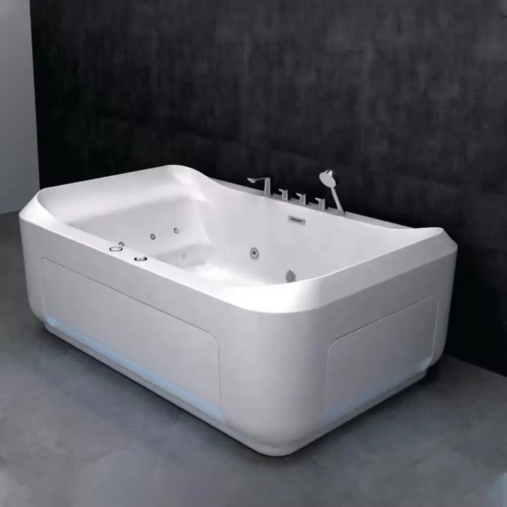 luxury jacuzzier bathtub for 2 people duo whirlpool bathtub with rectangular 2 person hydrotherapy massage bathtub