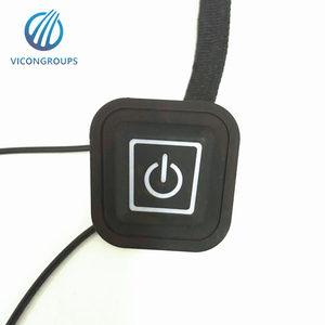 Interruttore interruttore a pulsante quadrato illuminato interruttore a pulsante Led in Silicone - Product Image 1