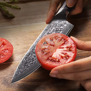 KEEMAKE 6,5 Polegadas Damasco Cozinha Chef Faca 67 Camadas Resina Handle com G10 Material - Product Image 5