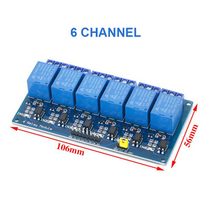 オプトカプラーリレー出力付き5V12V24Vリレーモジュール12 4 6 816ウェイリレーモジュールPLCオートメーション機器制御 - Product Image 3