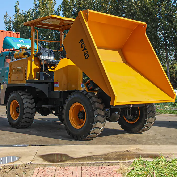 Nouveau Béton Articulé 4X4 Minidump Trucks Site Dumper Benne 2/3/5Ton Site Dumper Mini Dumper Mini Track Dump