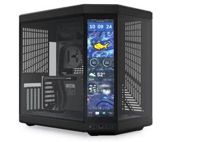Custodia per Pc in vetro temperato a strisce lunghe con Display Lcd 240 360 raffreddamento ad acqua Atx Gaming Computer custodie con schermo cubo - Product Image 4