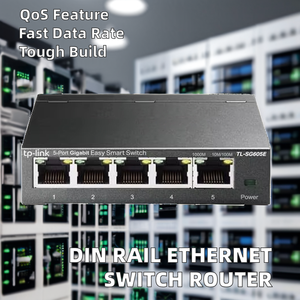 FCC-zertifizierter 100-Mbit/s-SFP-Glasfaser anschluss Desktop-Ethernet-Switch POE-VLAN-QOS-Funktionen-Stapelbare Netzwerk-Connector-Netzwerk-Switches