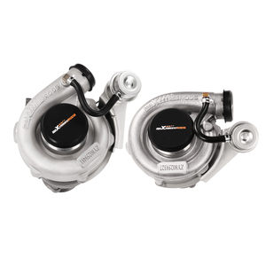 MaXpeedingrodsツインターボT3キットユニバーサルVバンドインタークーラー配管BOVオイルラインキット3.0L-5.0Lエンジン用