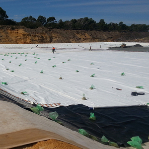 0.5mm 0.75mm 1mm 1.2mm 1.5mm tuz alan inşaat Tailings anti-sızıntı gölet Liner için HDPE geomembran levha - Product Image 5