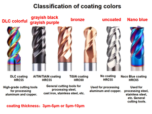 High Quality Coating HRC55 Cnc <strong>Cutter</strong> 1-<strong>6mm</strong> Cnc Router Bits Carbide <strong>Cutter</strong> Cnc Tools 4f square End Mill for Metal Milling <strong>Cutter</strong> - Product Image 2