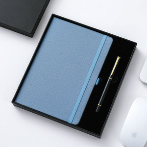 2023 planificador diario personalizado impresión logo A5 cuadernos personalizable Oficina Bloc de notas con juego de bolígrafos - Product Image 6