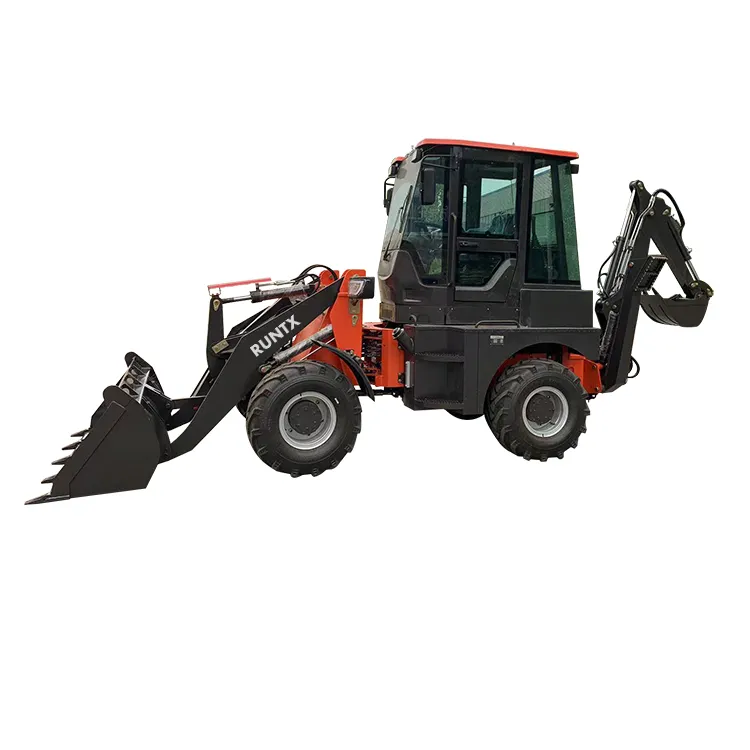 RUNTX più economico macchine movimento terra Mini trattore rimorchiabile terne escavatore per la vendita