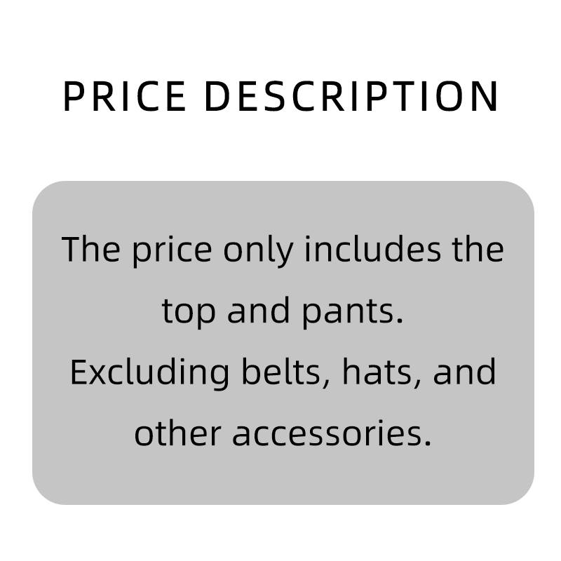 The price only includes the top and pants.