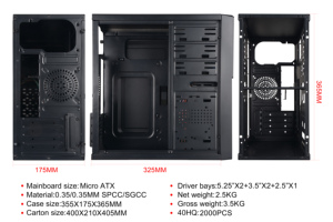 Desktop Gaming Pc Casing Factory Cheap Vertical Box Office Cpu Cabinet Gamer <strong>Computer</strong> Itx <strong>Computer</strong> Towers - Product Image 3