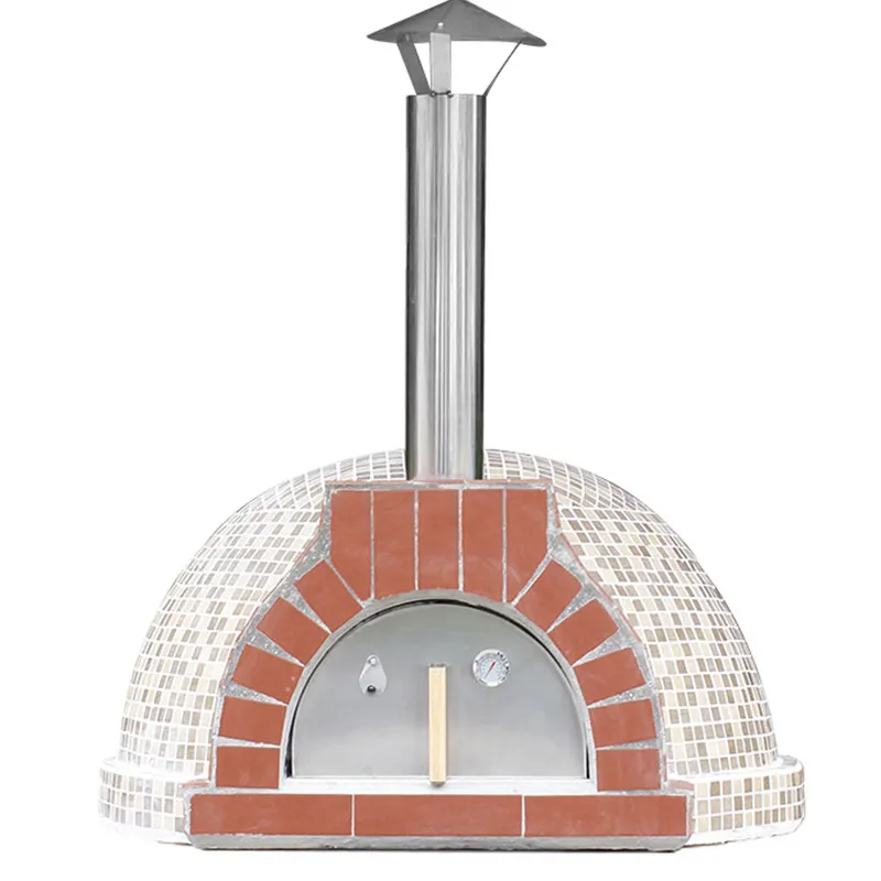 Horno de Pizza de leña personalizado, horno de barbacoa de ladrillo de Gas de carbón, horno de Pizza, capacidad de horno de 12 pulgadas, Pizza para 3 uds.