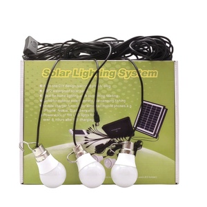 ערכות תאורה מיני פאנל סולארי עם 4 נורות LED מחולל תאורה ביתי נייד מערכת אנרגיה סולארית - Product Image 5