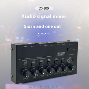 6チャンネルオーディオミキサー小型ミキシングコンソールミニ信号ミキサー楽器音楽ミキシング - Product Image 4