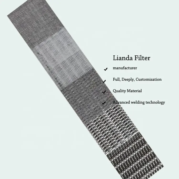 Lianda Filter Sintered Wire Cloth Laminates Stainless Steel 316 Filter Mesh Liquid Solied Filter Mine Sieving Mesh 1-200 Micron