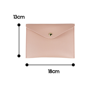 Pembe renk için kadınlar için moda stil ile özel Logo Mini kozmetik torbası PVC küçük makyaj çantası - Product Image 6