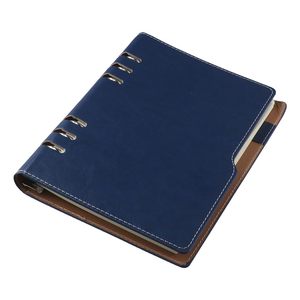 Iyi durumda gelmesi sağlamak için dayanıklı ambalaj özel mavi deri doldurulabilir günlüğü dizüstü a6 halka bağlayıcı planlayıcısı kapak - Product Image 1