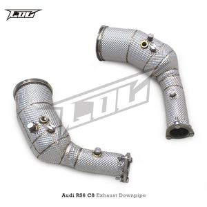 ท่อไอเสียสเตนเลสแบบมีขั้วปลายท่อที่มี opf/gpf ท่ออ่อนสำหรับ C8 RS7 Audi RS6 4.0T 2021-2022 - Product Image 3