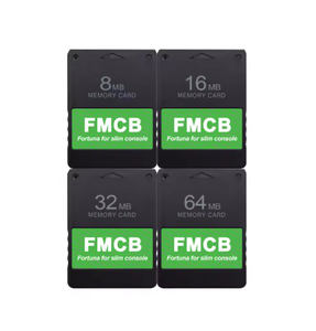 Green Fortuna FMCB無料McBootメモリーカード8MB/16MB/32MB/64MBソニープレイステーション2 PS2スリムゲームコンソールSPCH-9xxxxシリーズ用