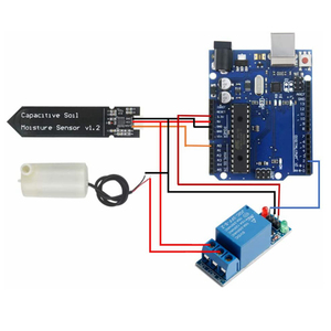 Automatische Bewässerung DIY Kit Bewässerungs system Kapazitiver Bodenfeuchte sensor und Wasserpumpe für Arduino Garden Water ing DIY