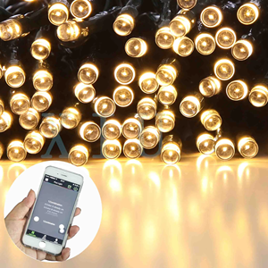 Dekorative Außen leuchten Bluetooth Wasserdichte LED-Lichterketten RGBIC Holiday/Patio/Pool Party Beleuchtung mit Timer-Fernbedienung - Product Image 2