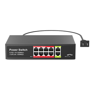 Fabrika doğrudan OEM 8 + 2 Port 100M Poe anahtarı IP kameralar ve CCTV sistemleri için 48v POE anahtarı yönetilmeyen Ethernet anahtarı - Product Image 1