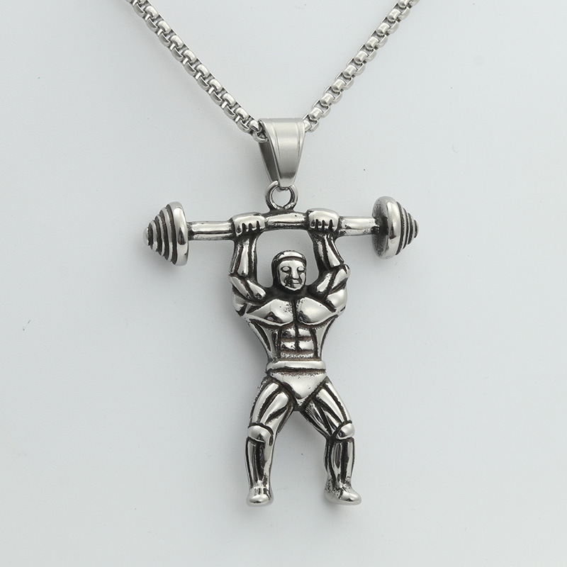 Silver pendant with a 3.0*60cm square pearl chain