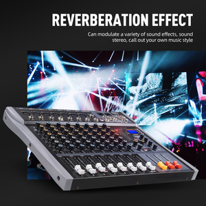 Mezclador de audio profesional de 8 canales, consola de DJ, interfaz de controlador de mezcla para escenario para tarjetas de sonido y escenarios