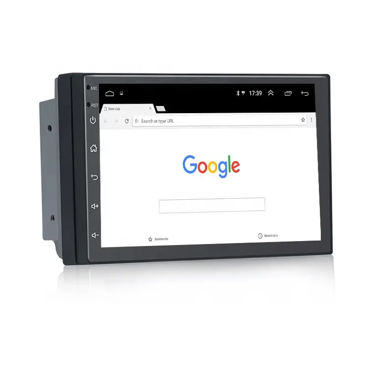 Android oyuncu 9.1 sistemi 7 inç 2 Din araba oynatıcı GPS navigasyon WIFI araba video AM/FM