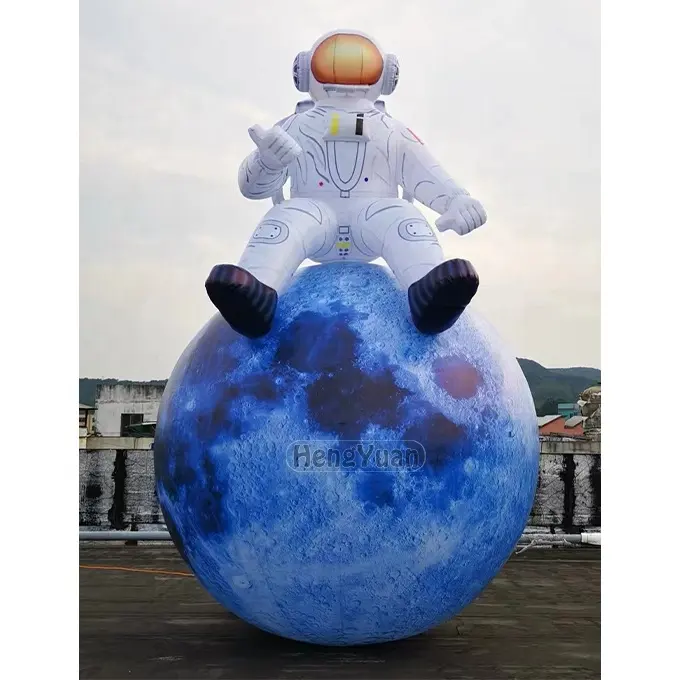 Aufblasbarer Astronaut mit Planetenmodell riesiger aufblasbarer Raumfahrer-Modell aufblasbares Sonnensystem Planeten Ballondekor