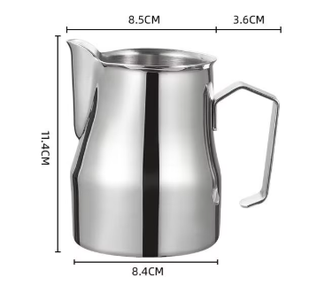bec en forme de bouche de grue argentée 480ml
