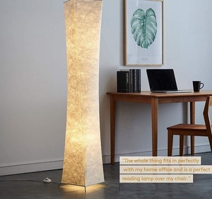 Modern 61 "oturma odası uzun lamba LED şerit renk değiştirme zemin lambası RGB uzaktan kumanda ile yatak kumaş ayakta lamba - Product Image 6