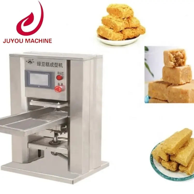 Máquina automática de fazer bolos de chocolate e arroz com folha de biscoitos e biscoitos, prensagem pequena personalizada para fazer bolos de chá e arroz