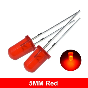 5色 * 20PCS = 100PCS 5mm LEDダイオードライトアソートキットグリーンブルーホワイトイエローレッドコンポーネントDIYキット - Product Image 4
