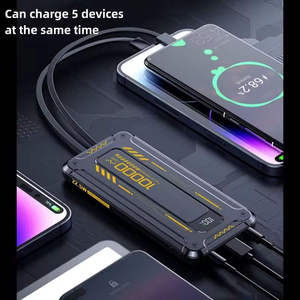 Hot Selling <strong>QC3.0</strong> 22.5w Super Fast Charging Built-in Wire PowerBank 20000mAh USB Type C Portable Mobile <strong>Power</strong> <strong>Bank</strong> 10000mah - Product Image 4