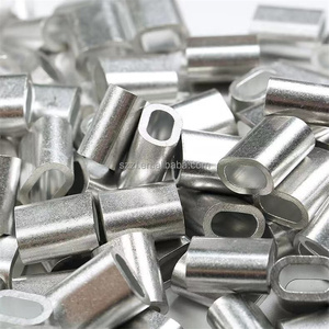 سلك حبل الطويق الألومنيوم البيضاوي الأكمام كليب تركيبات حلقة كم كابل يعقص M1.0-M10 - Product Image 3