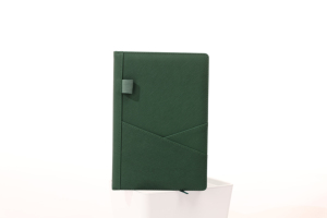 A5 Size Leather Cover Custom Logo <strong>Insertable</strong> Phone and Pen <strong>Notebook</strong> - Product Image 3