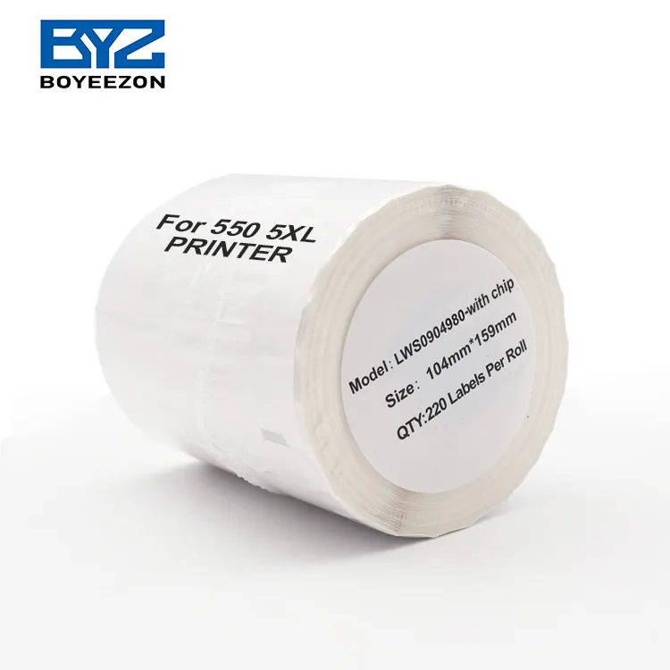 Cinta adhesiva fuerte 4XL/S0904980 Dymo de papel térmico compatible LW para impresora grabadora de etiquetas 550 5XL