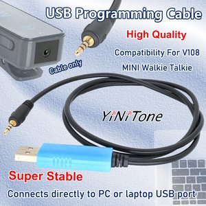 V108 MINI Walkie Talkie Zubehör Super stabile USB-Programmierung direkt zum PC Laptop USB-Anschluss effizient Programm kabel - Product Image 2