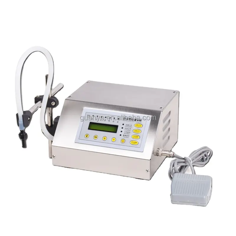 Elektrikli pompa alkol için GFK-160 koku sıvı cilt yağı su dijital kontrol dolum makinesi