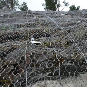 Rete di sicurezza sistema esagonale maglia con drappeggi maglia maglia protezione Rockfall fabbrica di rete per caduta massi - Product Image 1