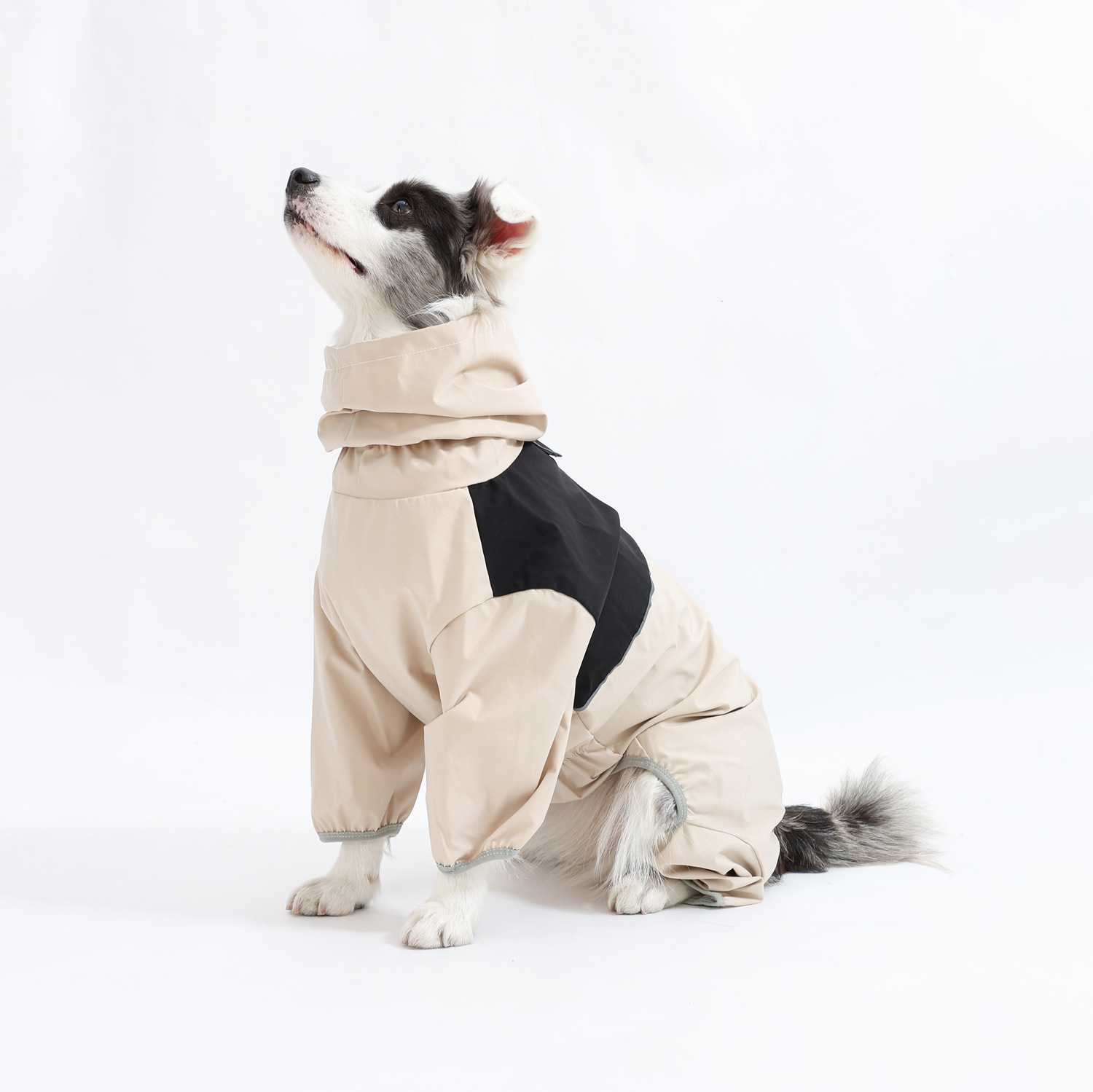 Beige waterproof jacket