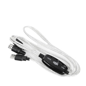 Wavelink Midi için USB kablosu 2 in 1 adet müzik stüdyo klavye ses bağlantı kablosu için büyük Din 5 pin Usb Midi kablosu klavye - Product Image 5