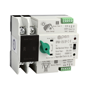 2P <strong>125A</strong> 220V PV ATS Photovoltaic Solar System Power Use Din Rail Solar Dual Power Automatic Transfer <strong>Switch</strong> - Product Image 1