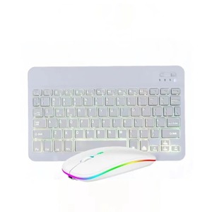 Tablet PC Blue-Tooth Keyboard Mini Teclado inalámbrico Mouse Keycaps Recargable para iPad Phone Laptop Keyboard - Product Image 1