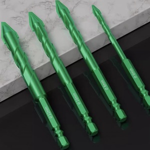 绿色多功能混凝土偏心钻，配有加长旋转槽三角钻 - Product Image 4
